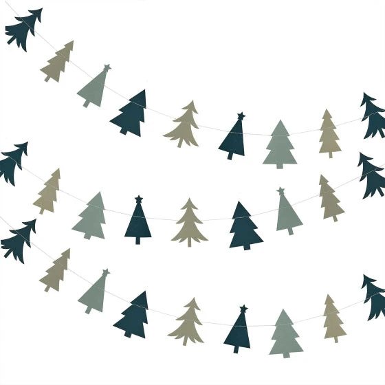 Amscan_OO Nordic Noel Tree Bunting 5m Each 3 Amscan_OO Nordic Noel Tree Bunting 5m Each