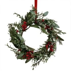 Amscan_OO Rustic Red Berry Door Wreath 45cm Each