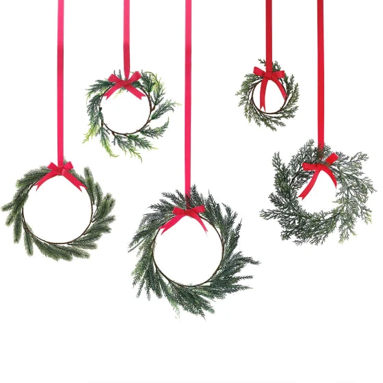 Amscan_OO Rustic Red Mini Foliage Wreath Decorations 5pk 3 Amscan_OO Rustic Red Mini Foliage Wreath Decorations 5pk