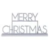 Amscan_OO Silver Glitter Merry Christmas Sign 24cm X 38cm X 6.5cm Each -Amscan shop SIL 424