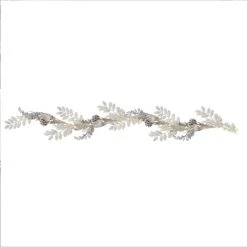 Amscan_OO Silver Glitter Foliage Garland 1.8m Each