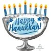 Amscan_OO Happy Hanukkah Menorah Supershape Foil Balloon 66cm X 73cm Each