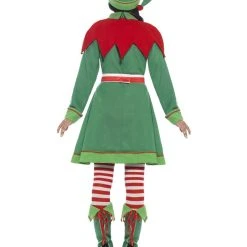 Smiffys Women's Costume - Green Deluxe Miss Elf Costume