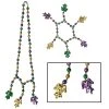 Beistle_US Mardi Gras Beads Choker Bracelet Set 18in & 7in. Each 1 Beistle_US Mardi Gras Beads Choker Bracelet Set 18in & 7in. Each -Amscan shop lg 50457