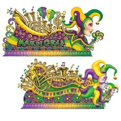 Beistle_US Mardi Gras Float Props 5ft 5in & 5ft 7in. 2pk