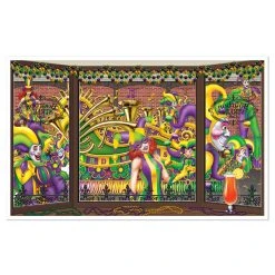 Beistle_US Mardi Gras Insta-View 3ft 2in X 5ft 2in. Each