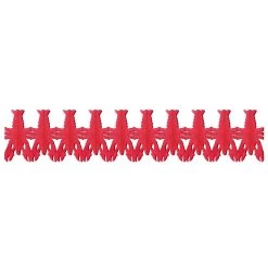 Beistle_US Crawfish Garland 9in X 14ft. Each