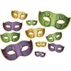 Beistle_US Mardi Gras Mask Cutouts 6.25in-18.25in. Each -Amscan shop lg 54006