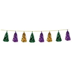 Beistle_US Metallic Tassel Garland 9.75in X 8ft. Each