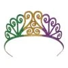 Beistle_US Glittered Metal Mardi Gras Tiara Each -Amscan shop lg 60317
