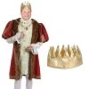 Beistle_US Fabric Gold Crown Each