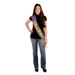 Beistle_US Bead Babe Satin Sash 33in X 4in. Each