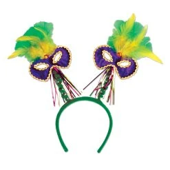Beistle_US Mardi Gras Mask Boppers Each