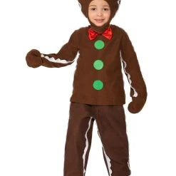 Smiffys Kid's Costume - Brown Little Gingerbread Man Costume -Amscan shop little gingerbread man costume alternative view3