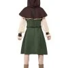 Smiffys Girl's Costume - Robin Hood Girl Costume -Amscan shop robin hood girl costume 47647 b